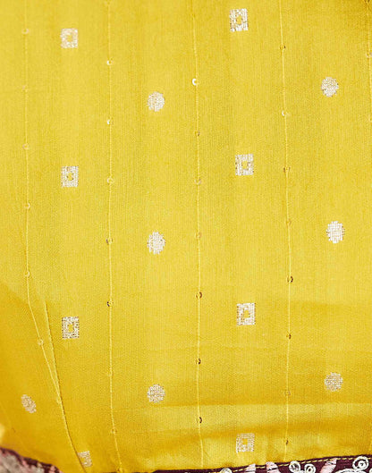 Wine Bandhani Printed Georgette Saree