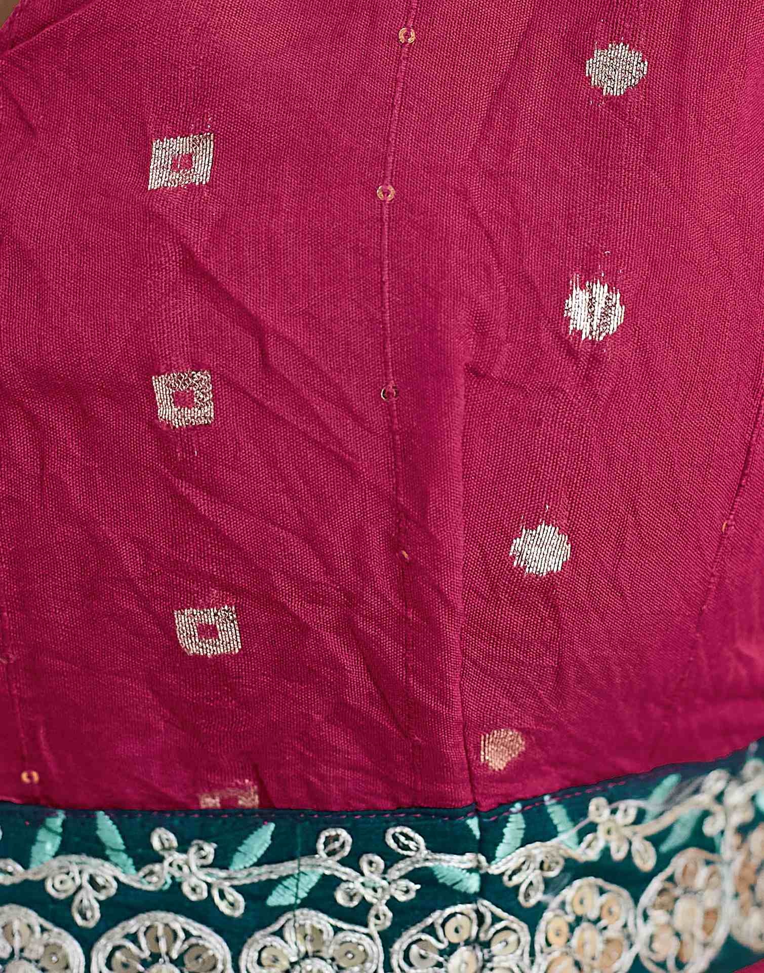 Rama Green Bandhani Printed Georgette Saree
