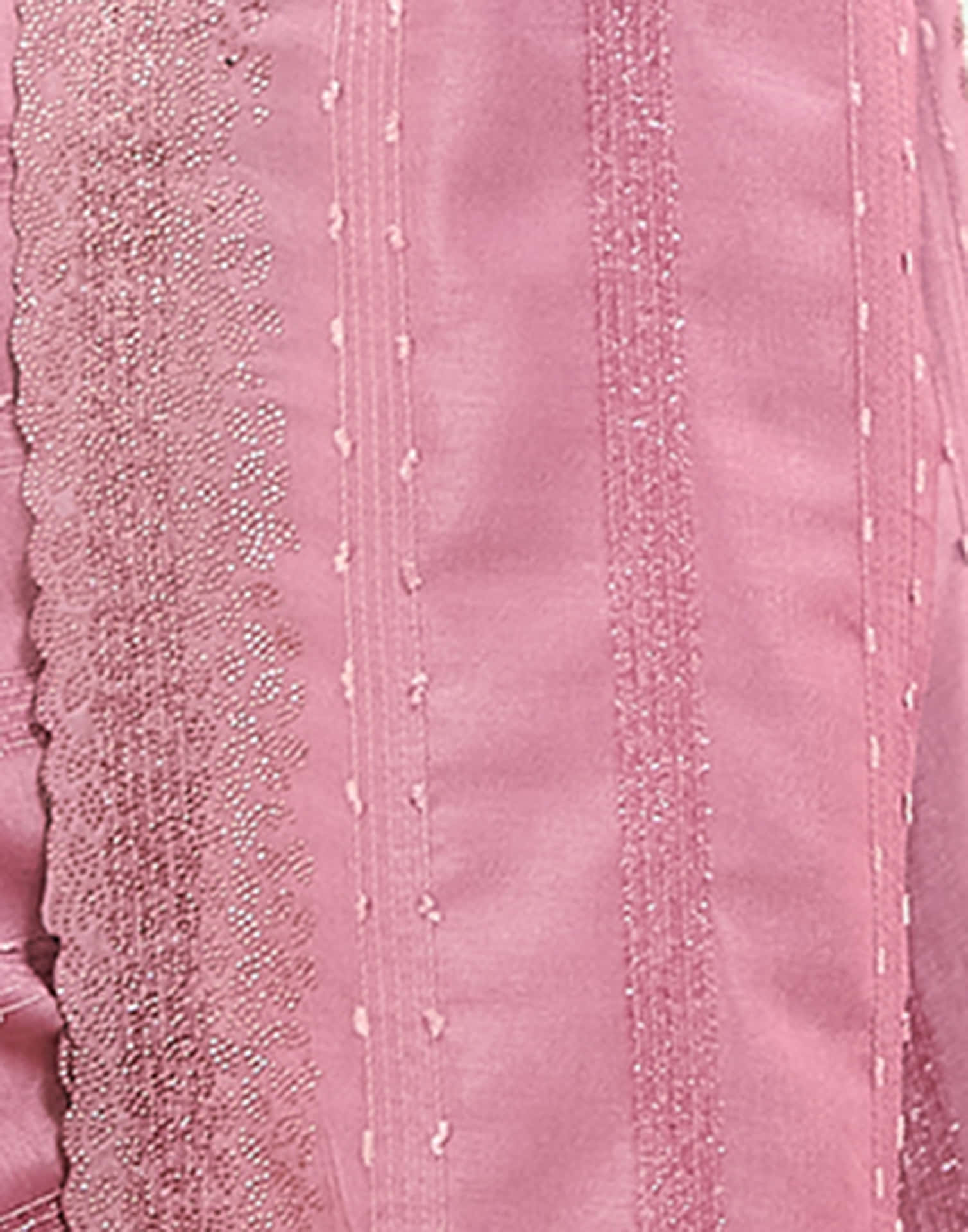 Rose Pink Silk Stone Work Swarovski Saree