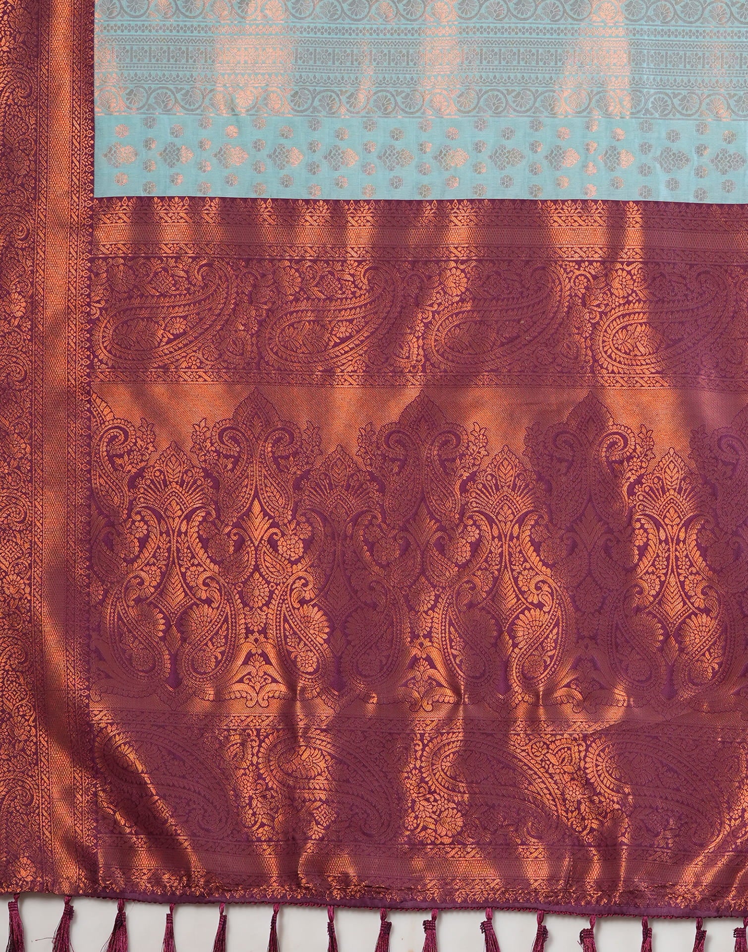 Blue Silk Woven Kanjivaram Saree