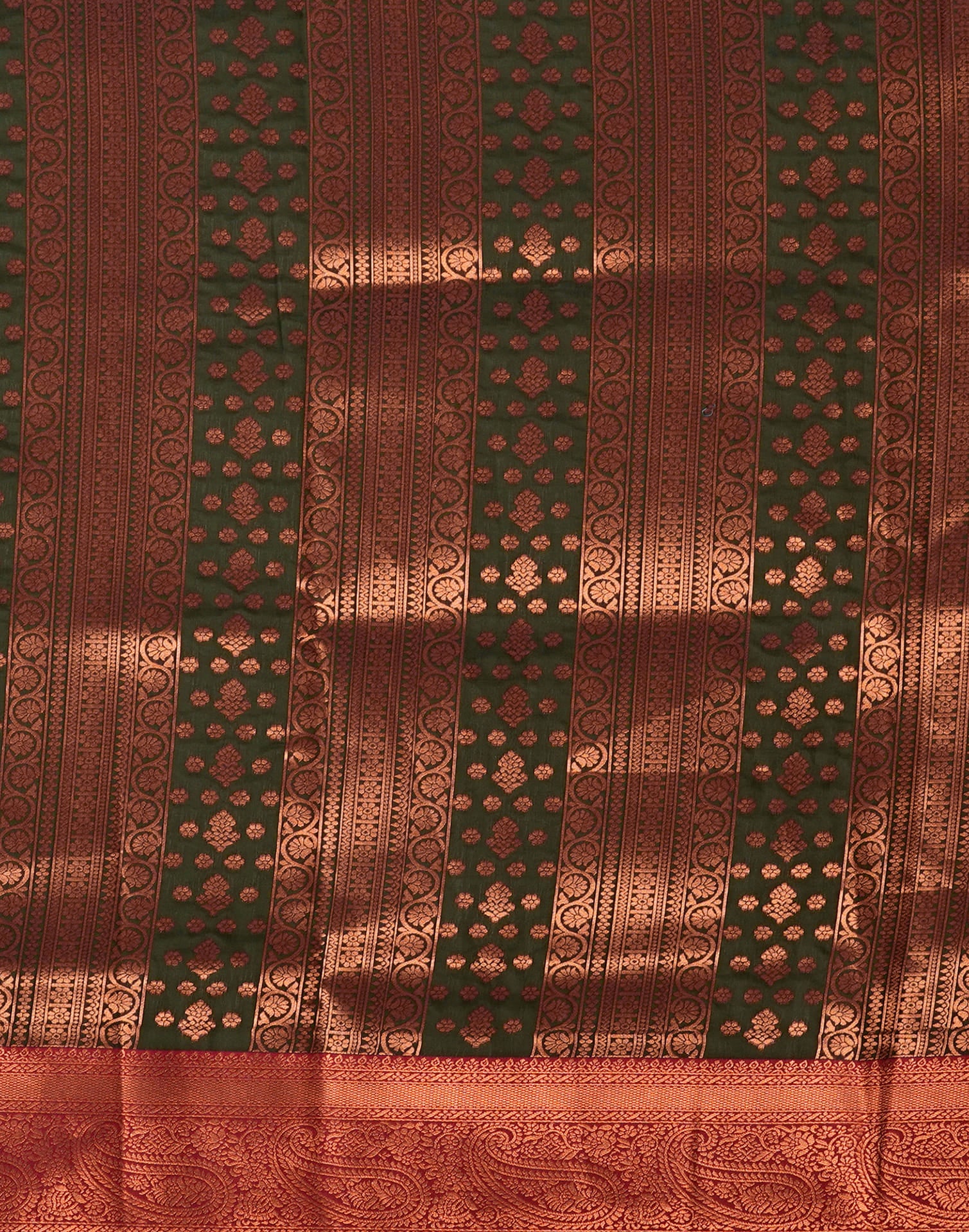 Green Silk Woven Kanjivaram Saree