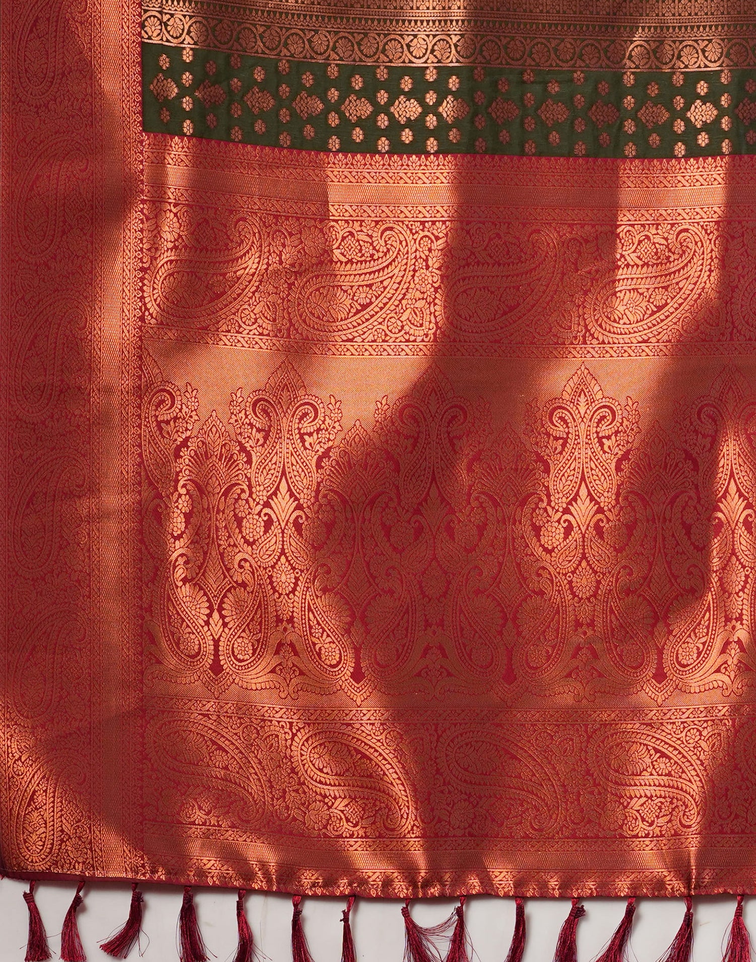 Green Silk Woven Kanjivaram Saree