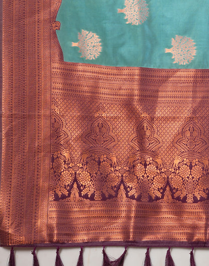 Blue Silk Woven Kanjivaram Saree