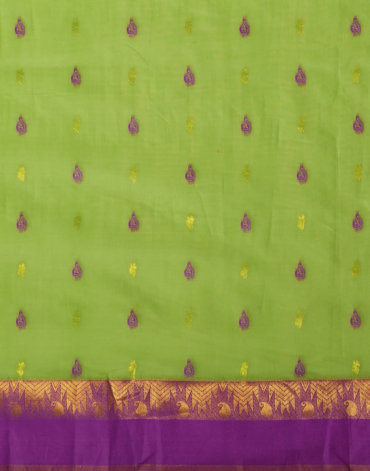 Green Silk Weaving Kanjivaram Saree