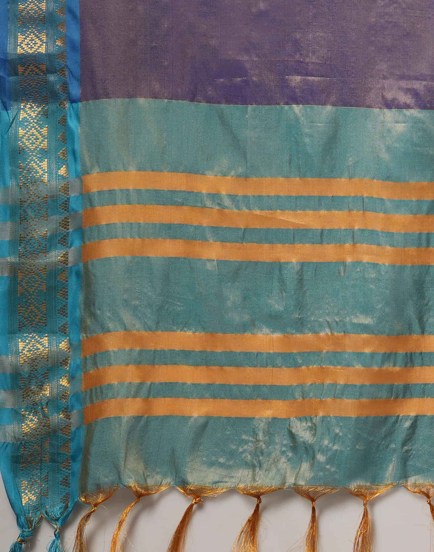 Dark Blue Silk Weaving Kanjivaram Saree