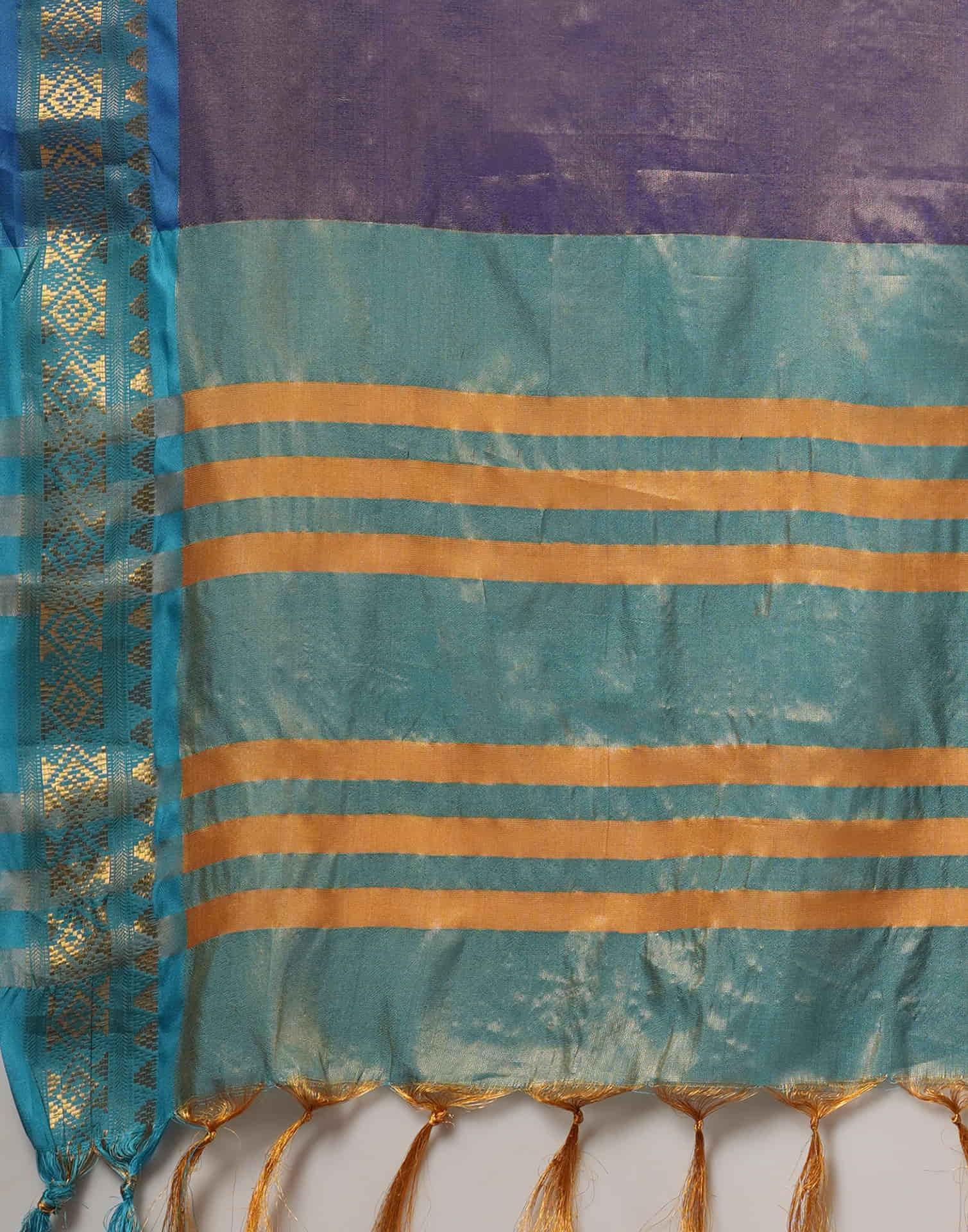 Dark Blue Silk Weaving Kanjivaram Saree