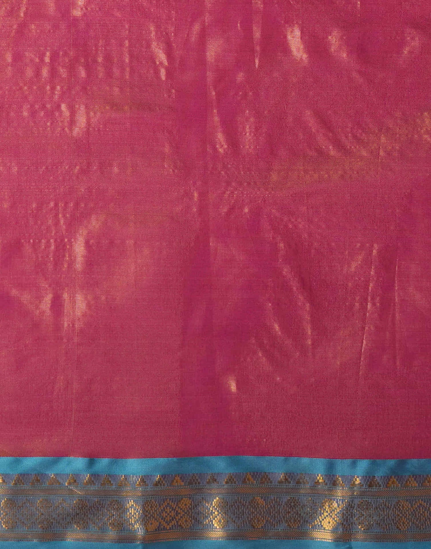 Dark Pink Silk Weaving Kanjivaram Saree