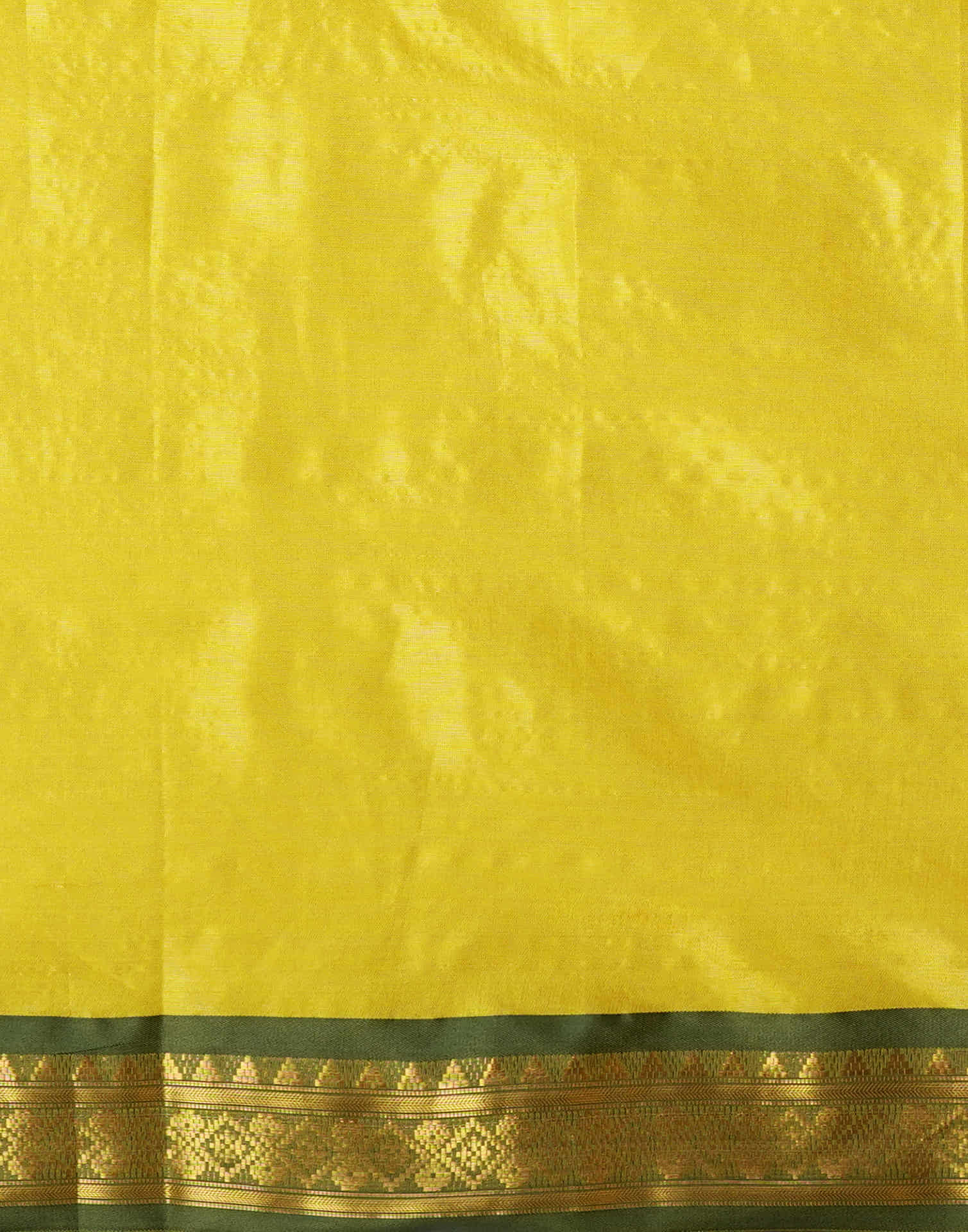 Yellow Silk Weaving Kanjivaram Saree