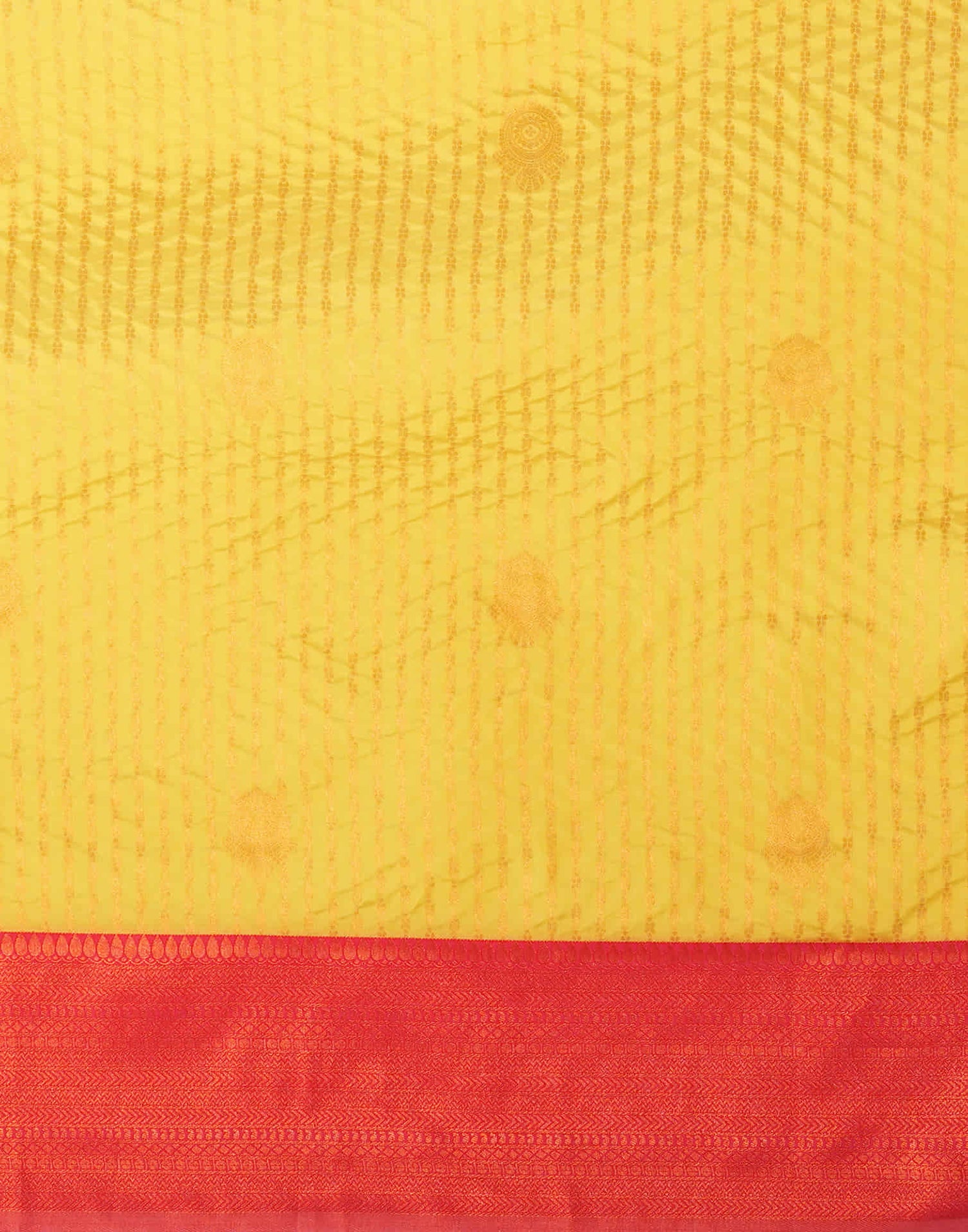 Yellow Silk Woven Kanjivaram Saree