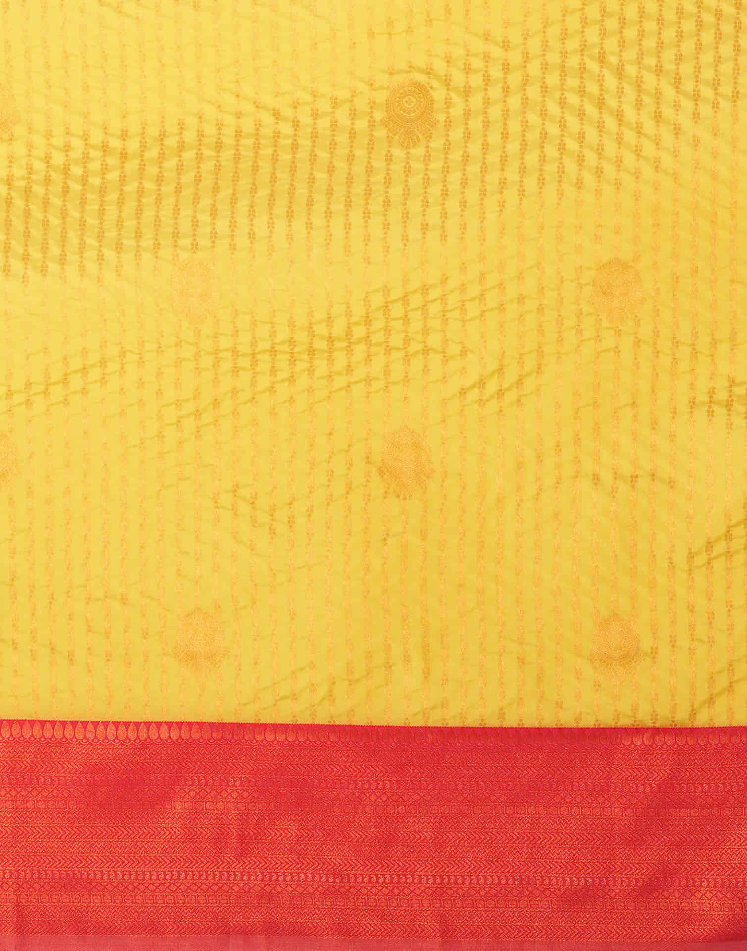 Yellow Silk Woven Kanjivaram Saree