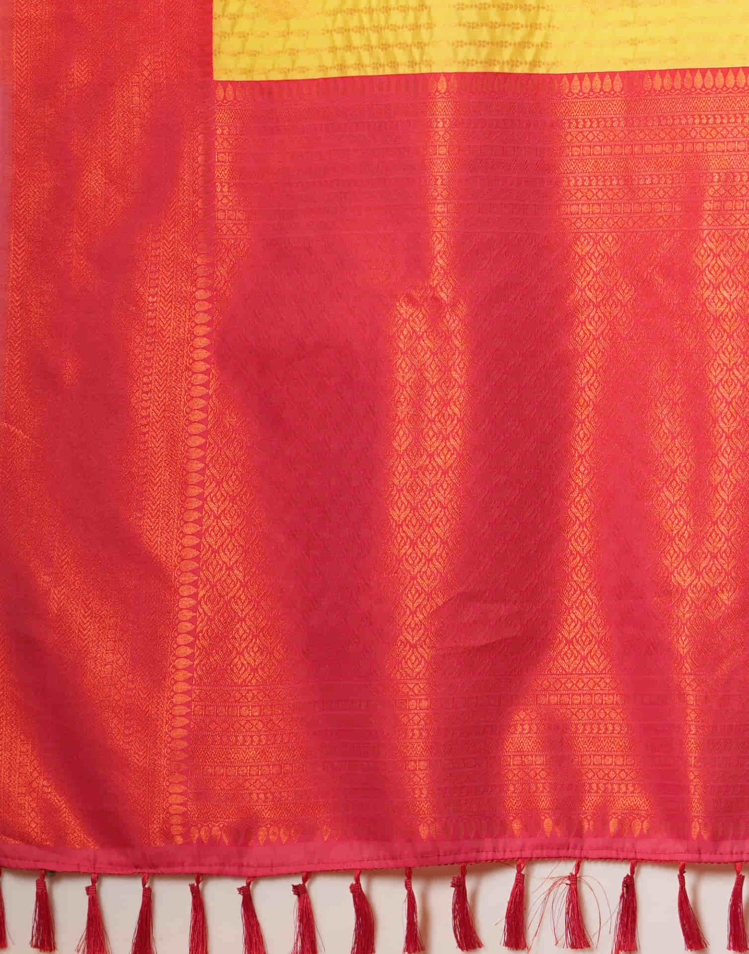 Yellow Silk Woven Kanjivaram Saree