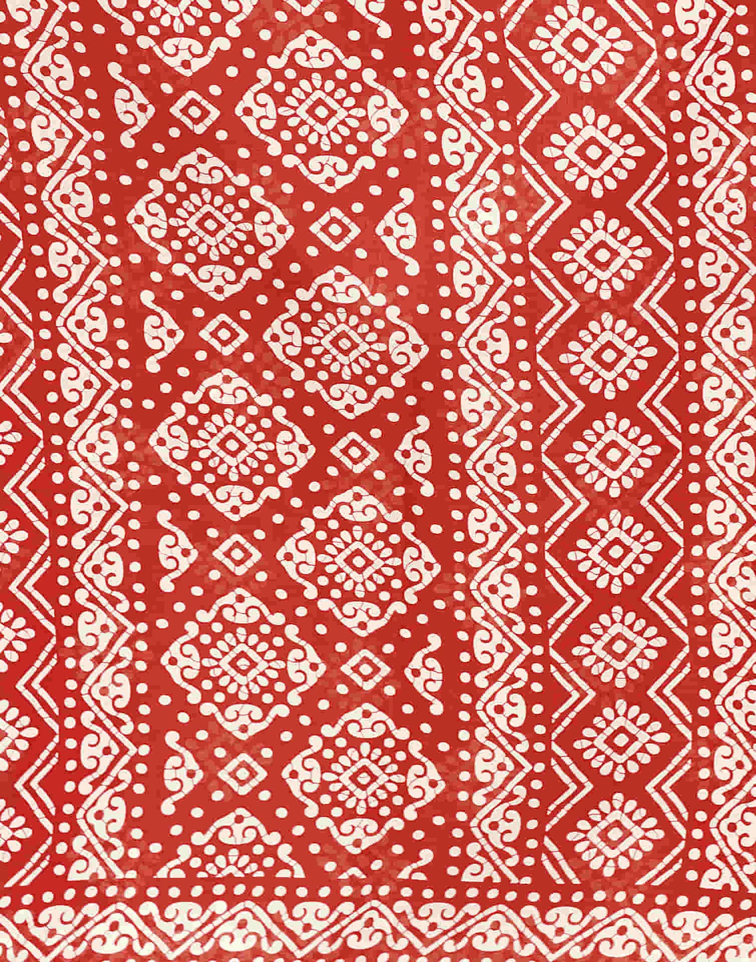 Red Cotton Printed Saree