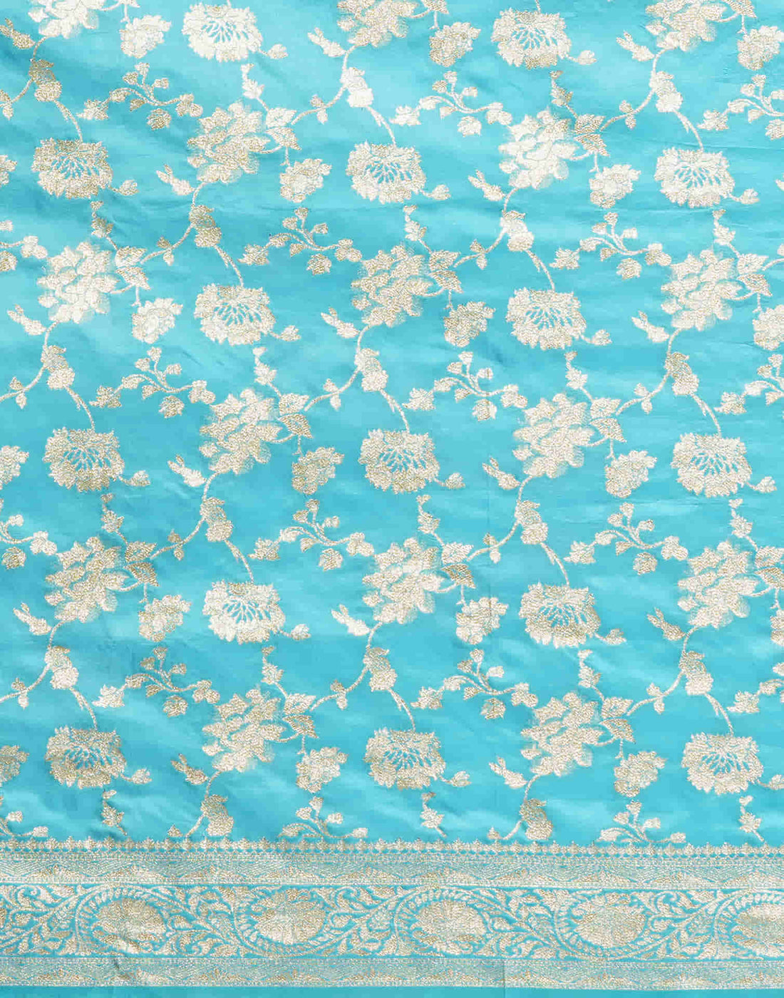 Blue Silk Woven Banarasi Saree