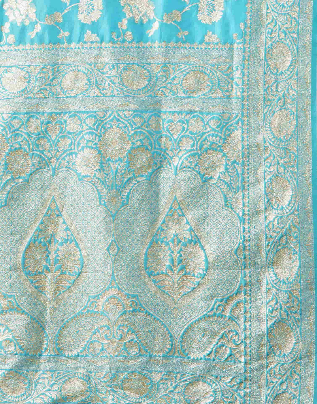 Blue Silk Woven Banarasi Saree