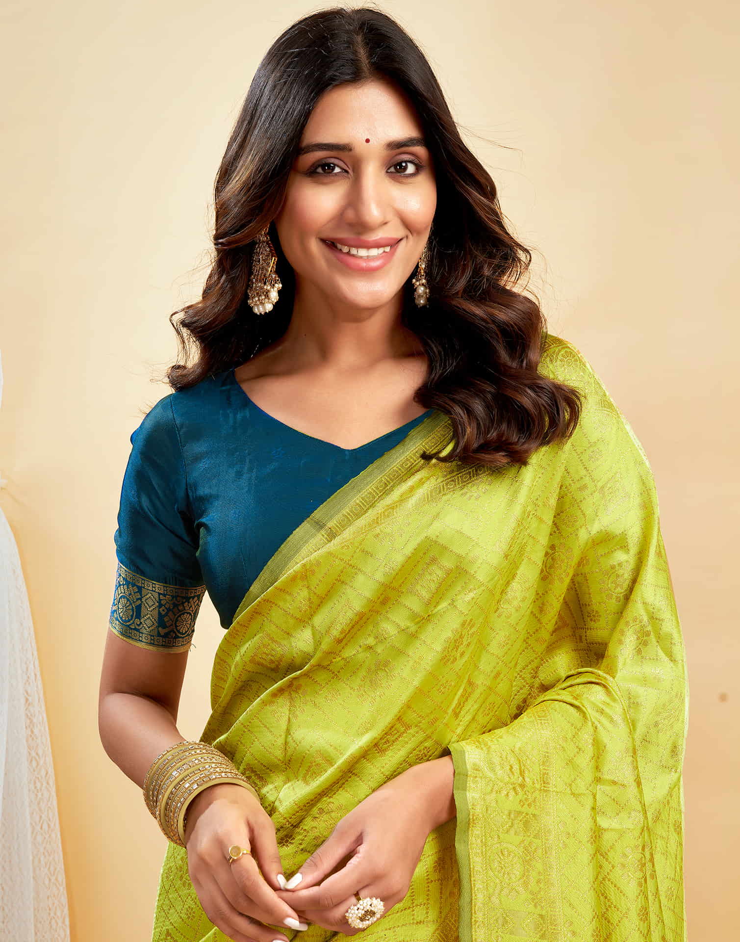 Green Silk Woven Banarasi Saree