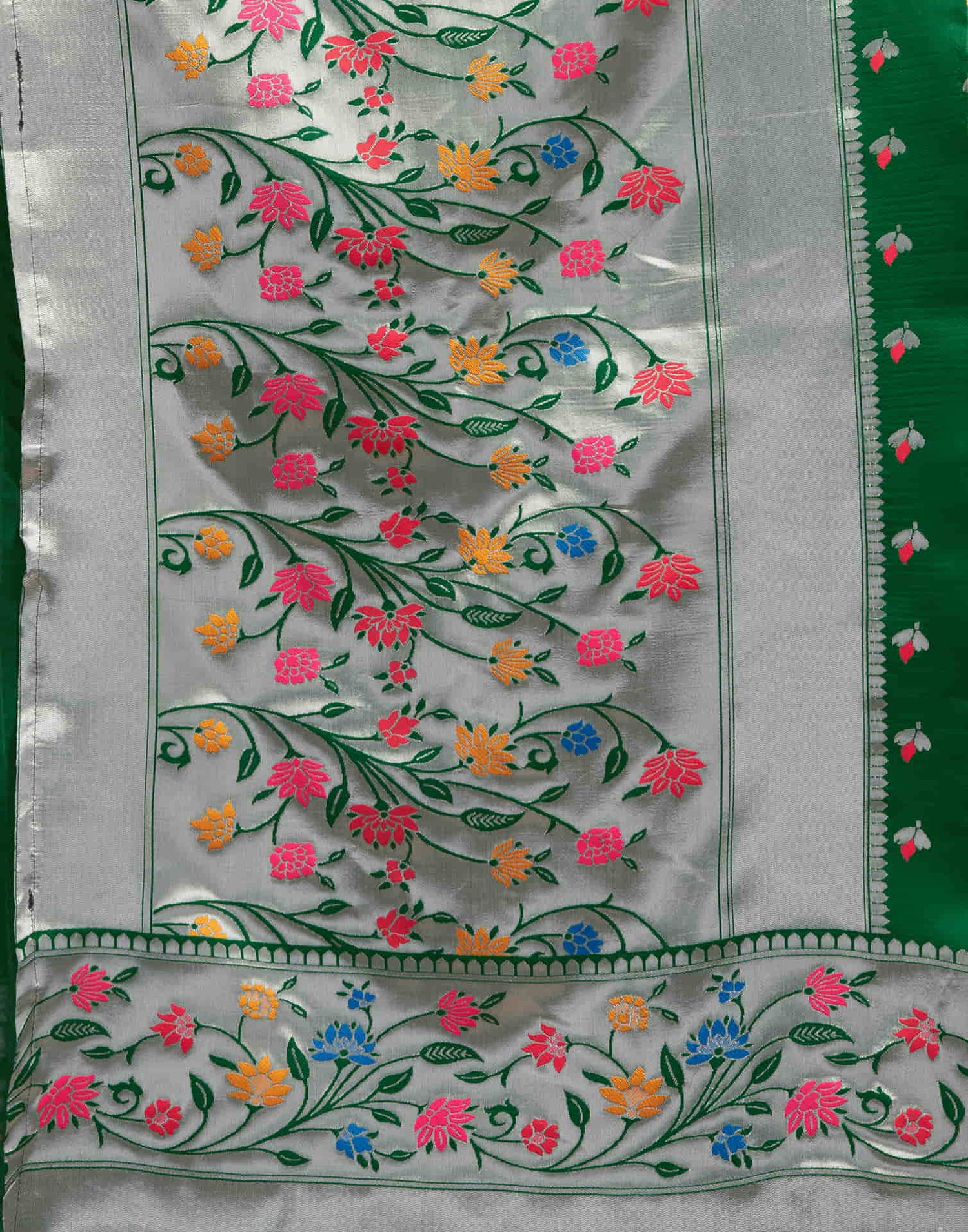 Green Silk Woven Paithani Saree