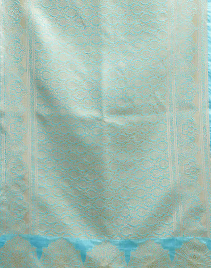 Light Blue Silk Woven Saree