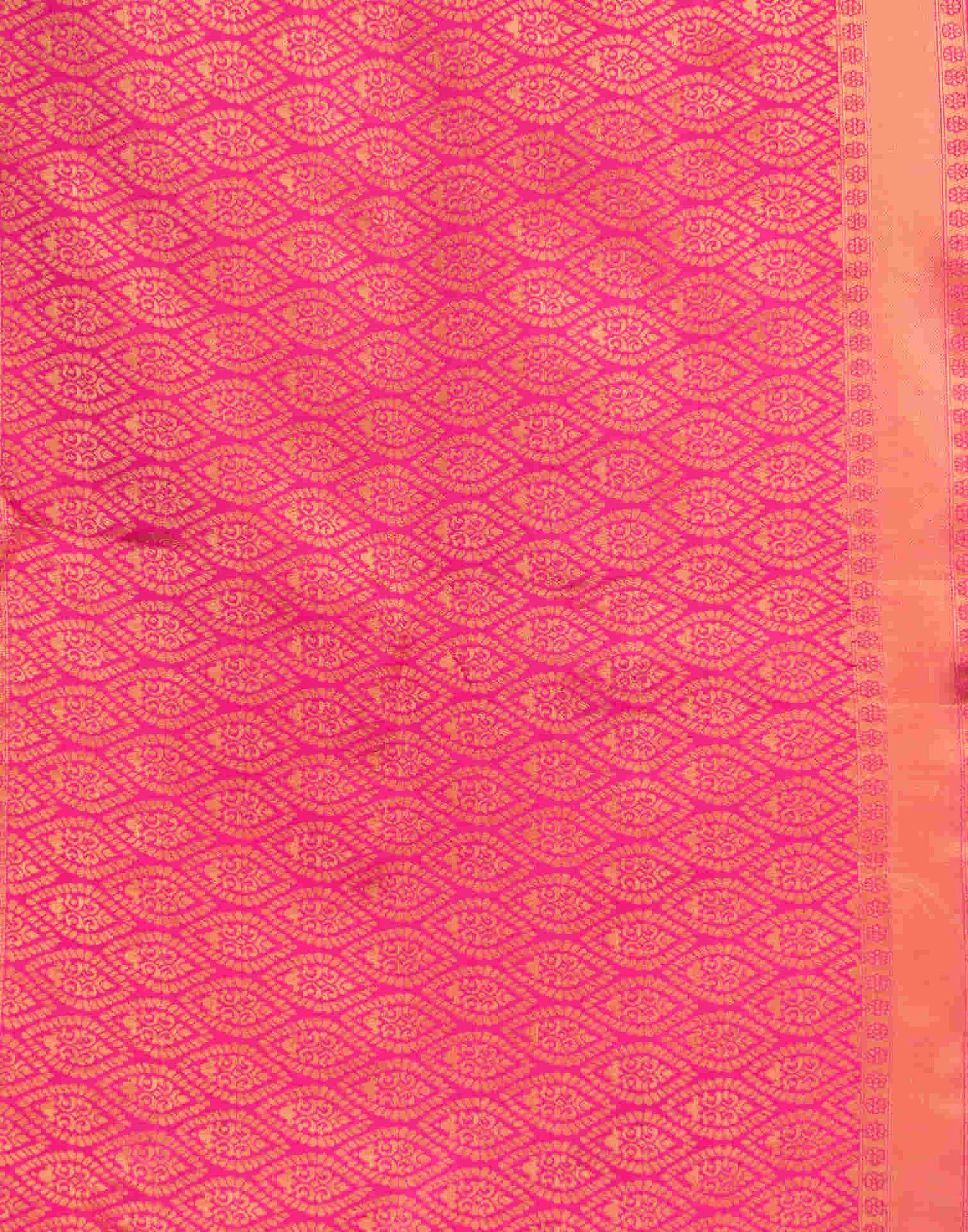 Magenta Silk Woven Banarasi Saree