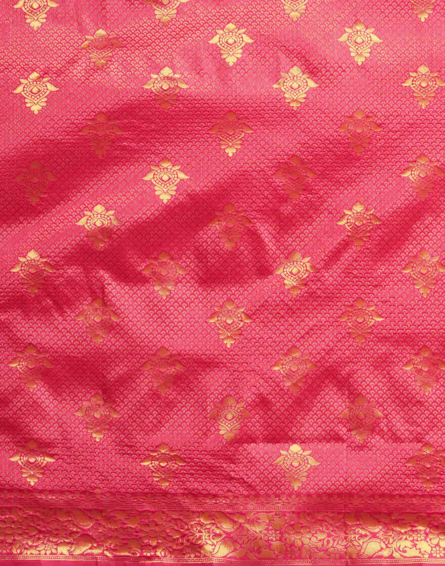 Magenta Silk Weaving Banarasi Saree