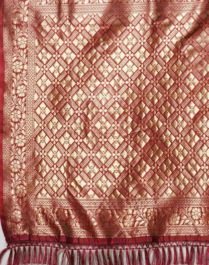 Dark Green Silk Weaving Banarasi Saree