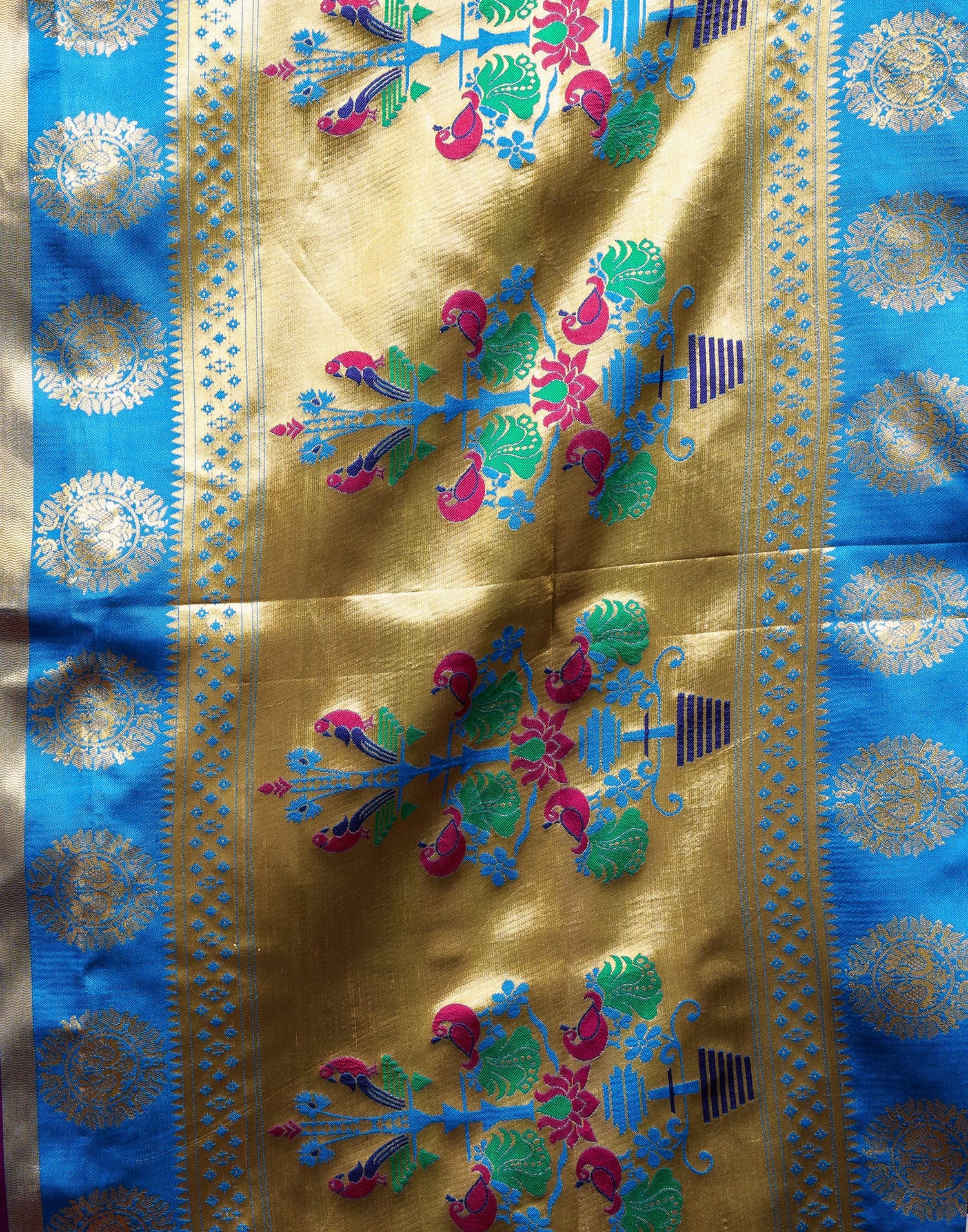 Dark Purple Silk Woven Paithani Saree