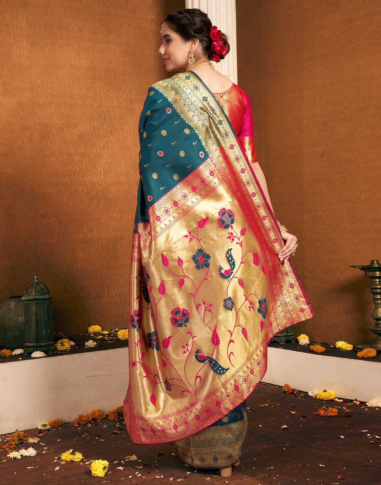 Green Silk Woven Paithani Saree