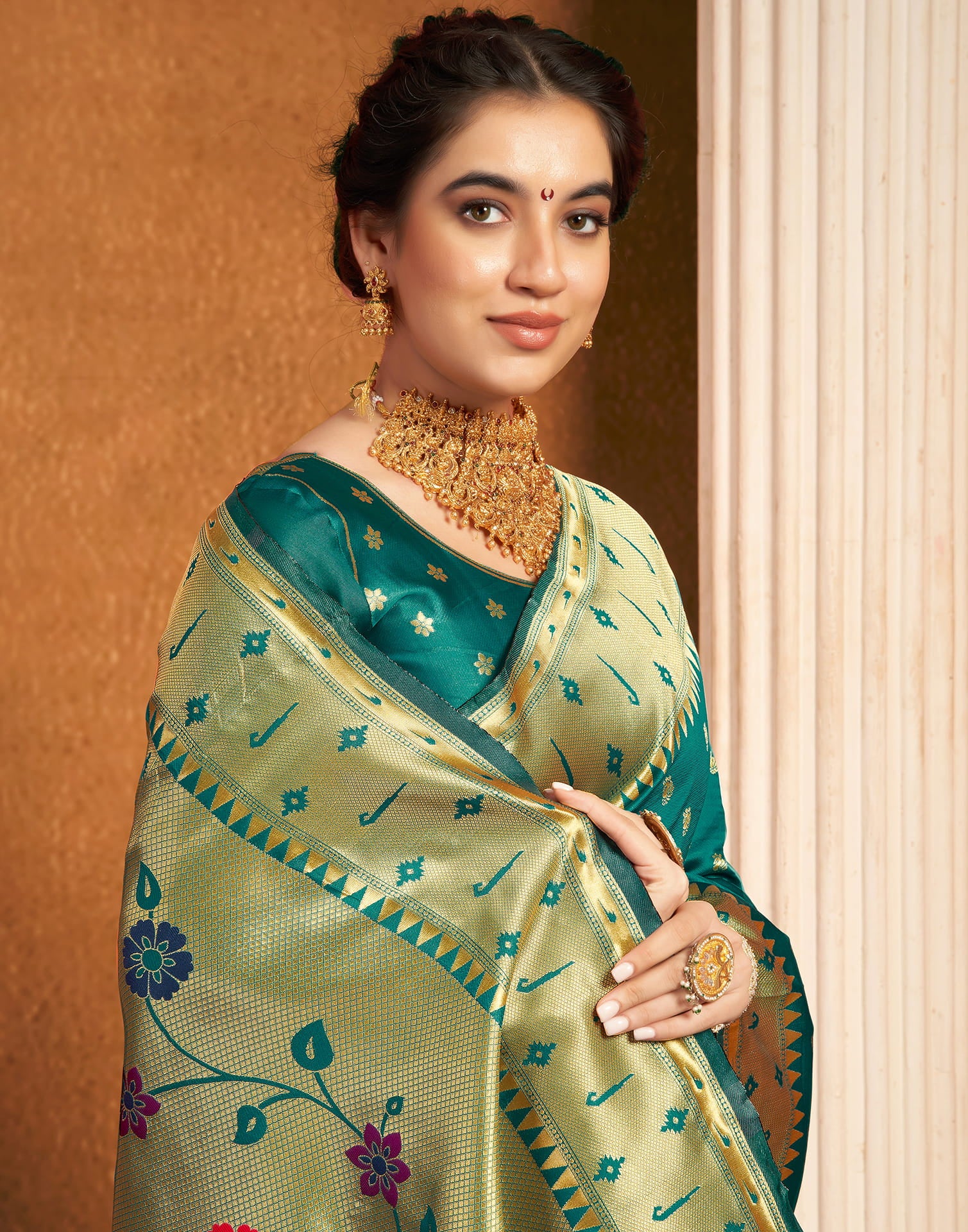 Green Silk Woven Paithani Saree