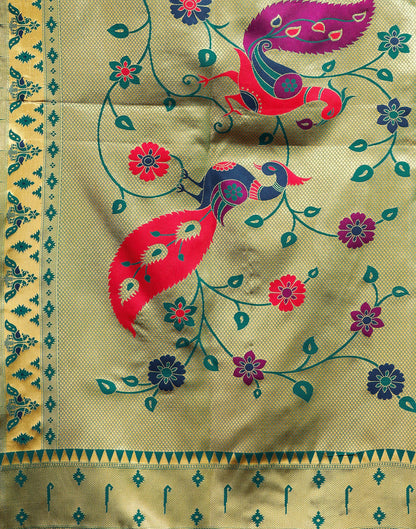 Green Silk Woven Paithani Saree