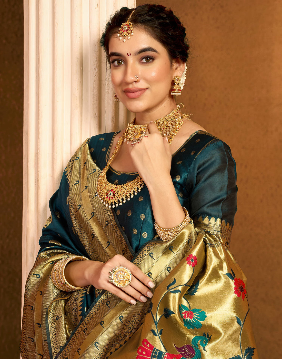 Green Silk Woven Paithani Saree