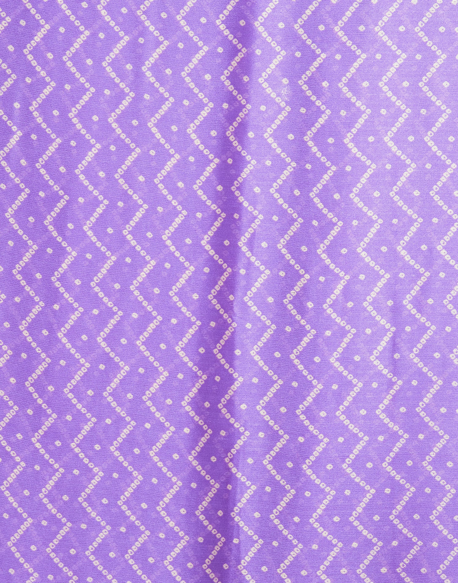 Light Purple Chiffon Bandhani Printed Saree