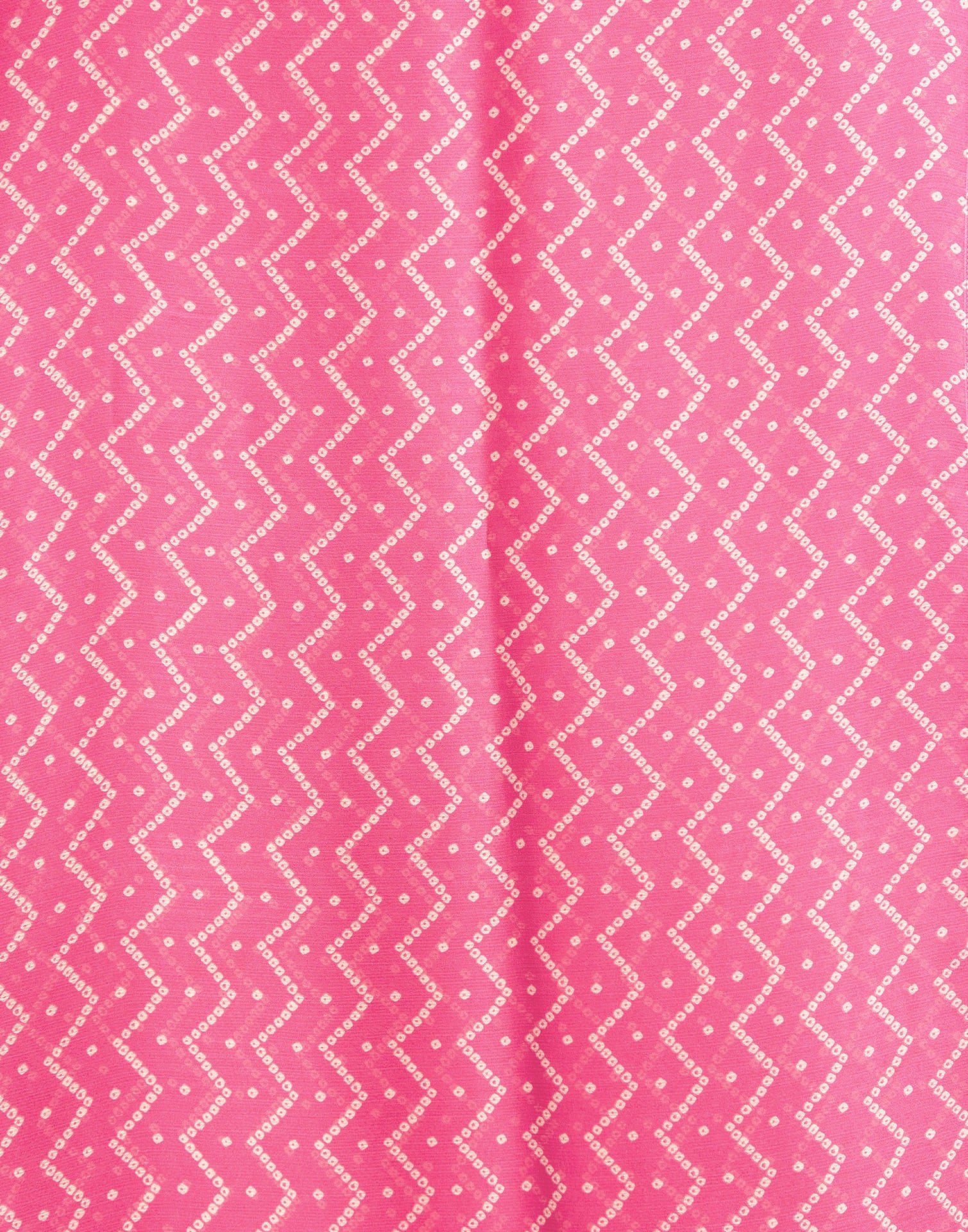 Pink Chiffon Printed Bandhani Saree