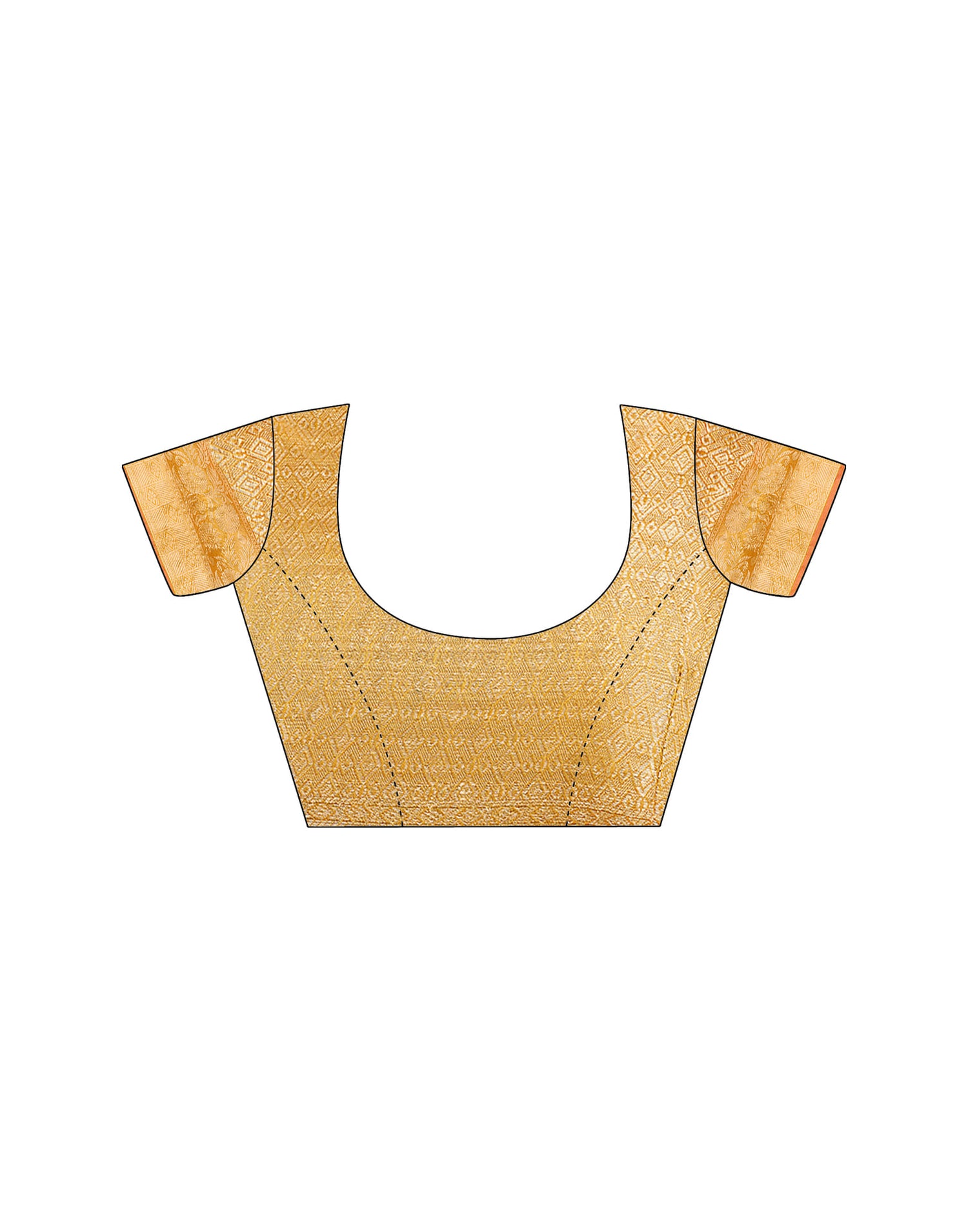 Yellow Silk Blend Woven Banarasi Saree