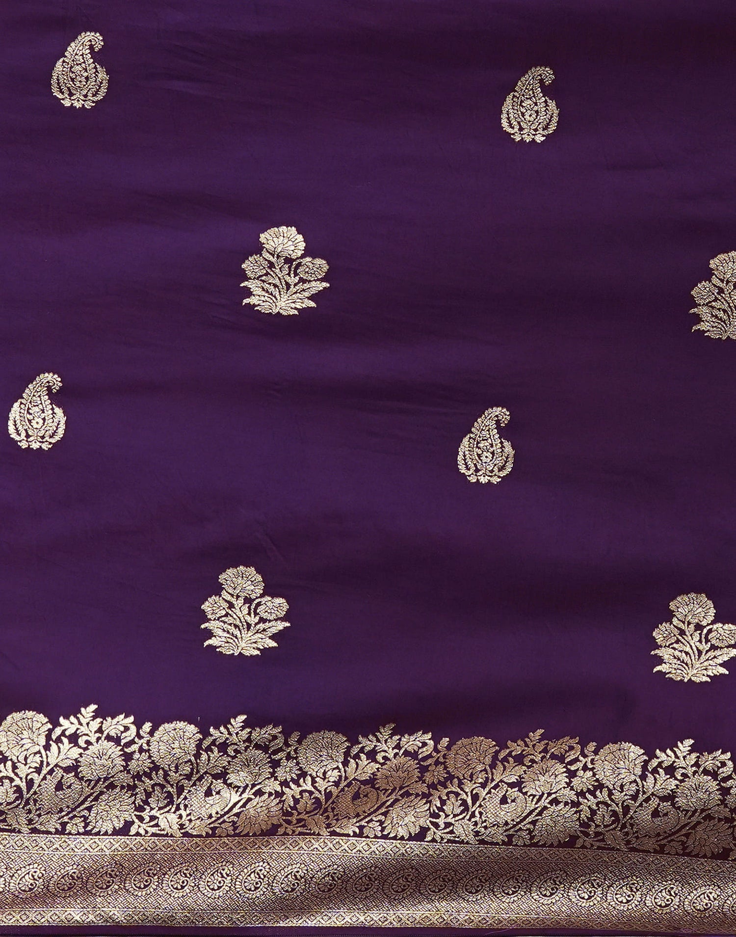 Wine Cotton Silk Woven Kanjivaram Saree