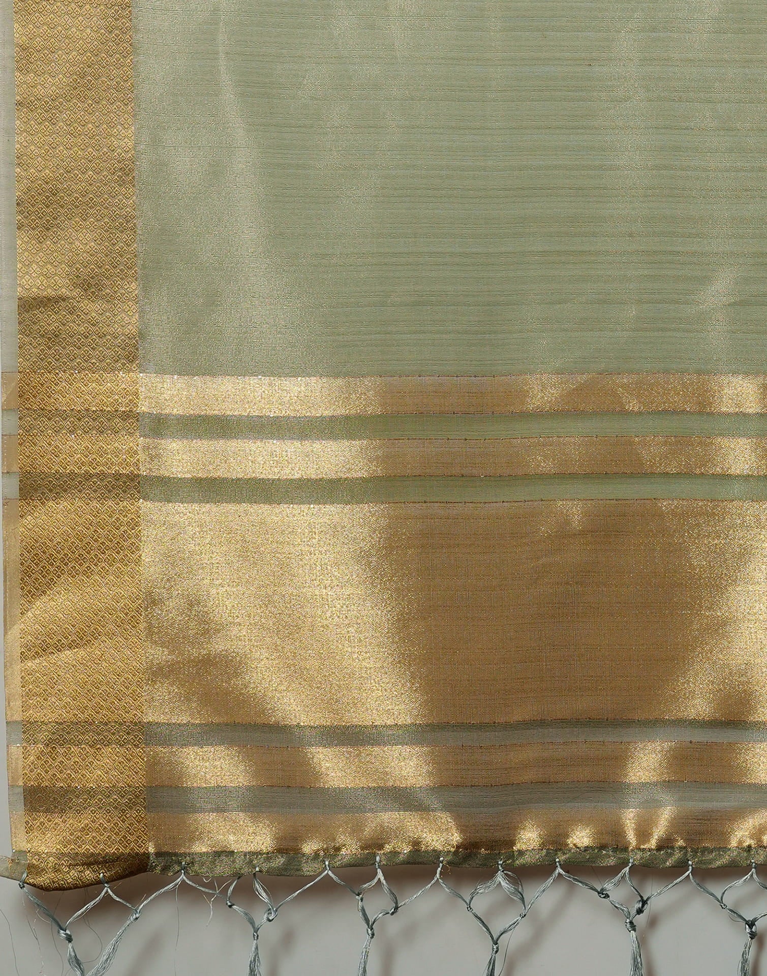 Golden Organza Weaving Mangalagiri Saree