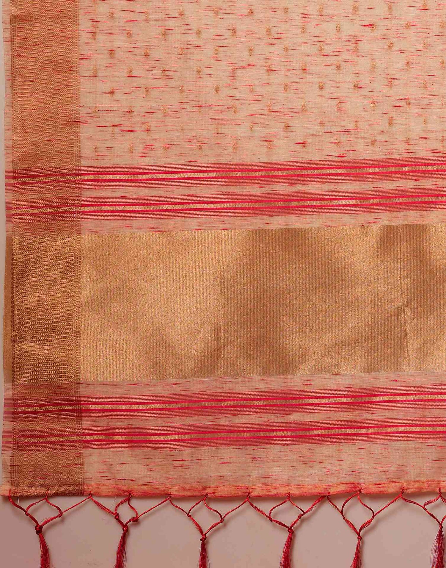 Pink Cotton Weaving Mangalagiri Saree