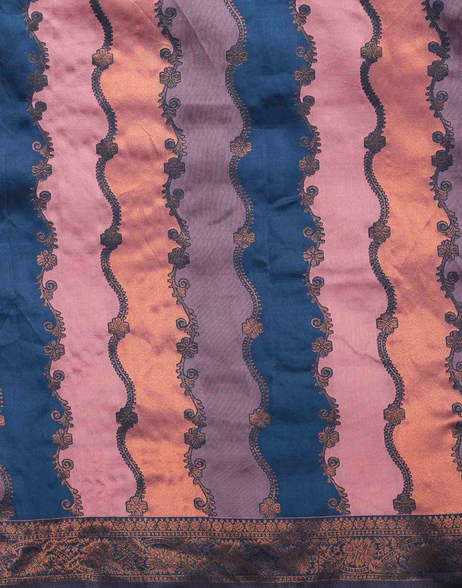 Multicoloured Silk Blend Woven Woven Saree