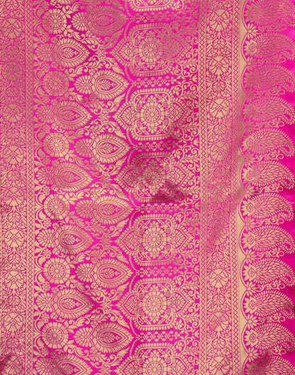 Magenta Silk Weaving Banarasi Saree