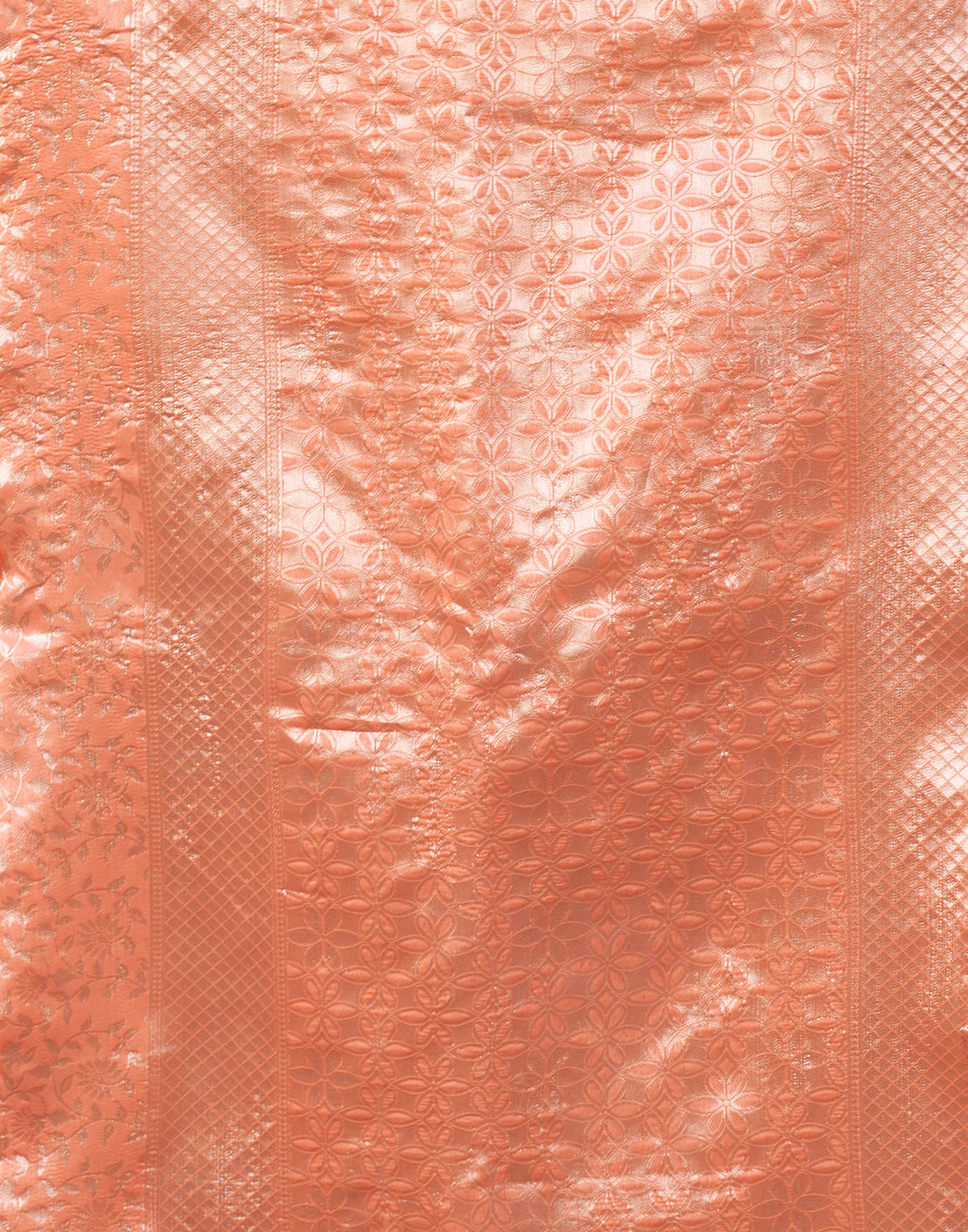 Light Orange Silk Woven Banarasi Saree