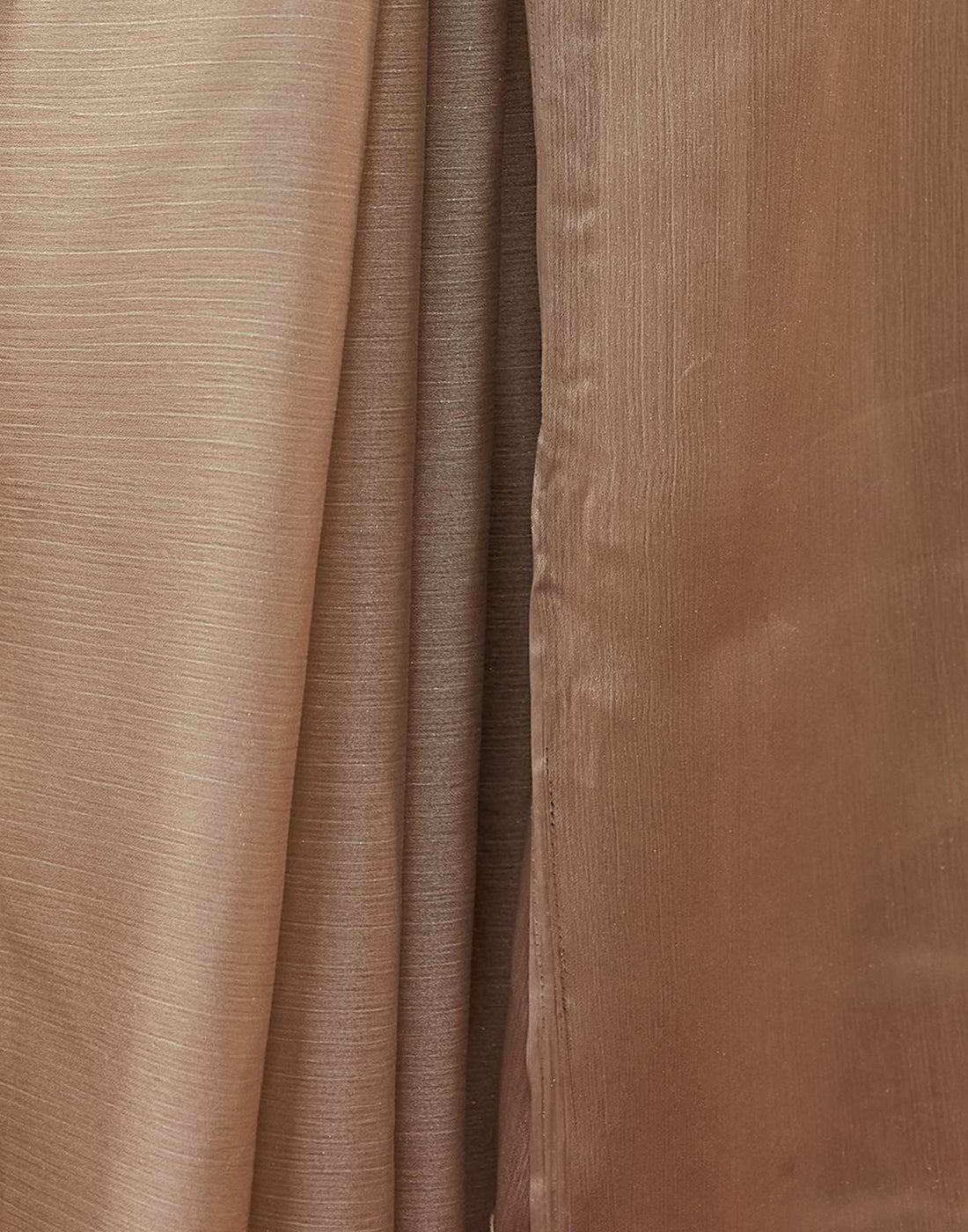 Brown Shimmer Dyed Solid Saree