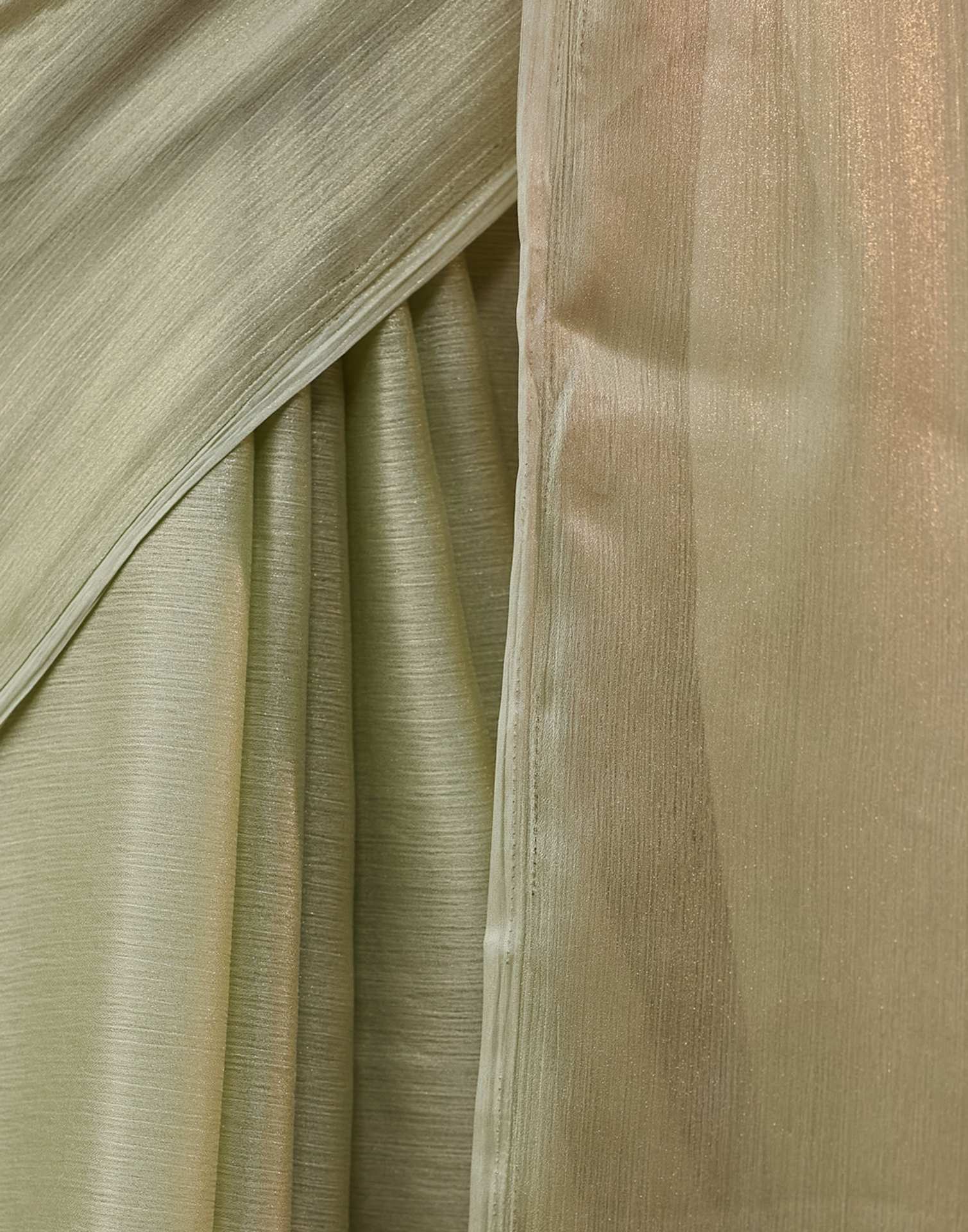 Light Green Georgette Plain Saree