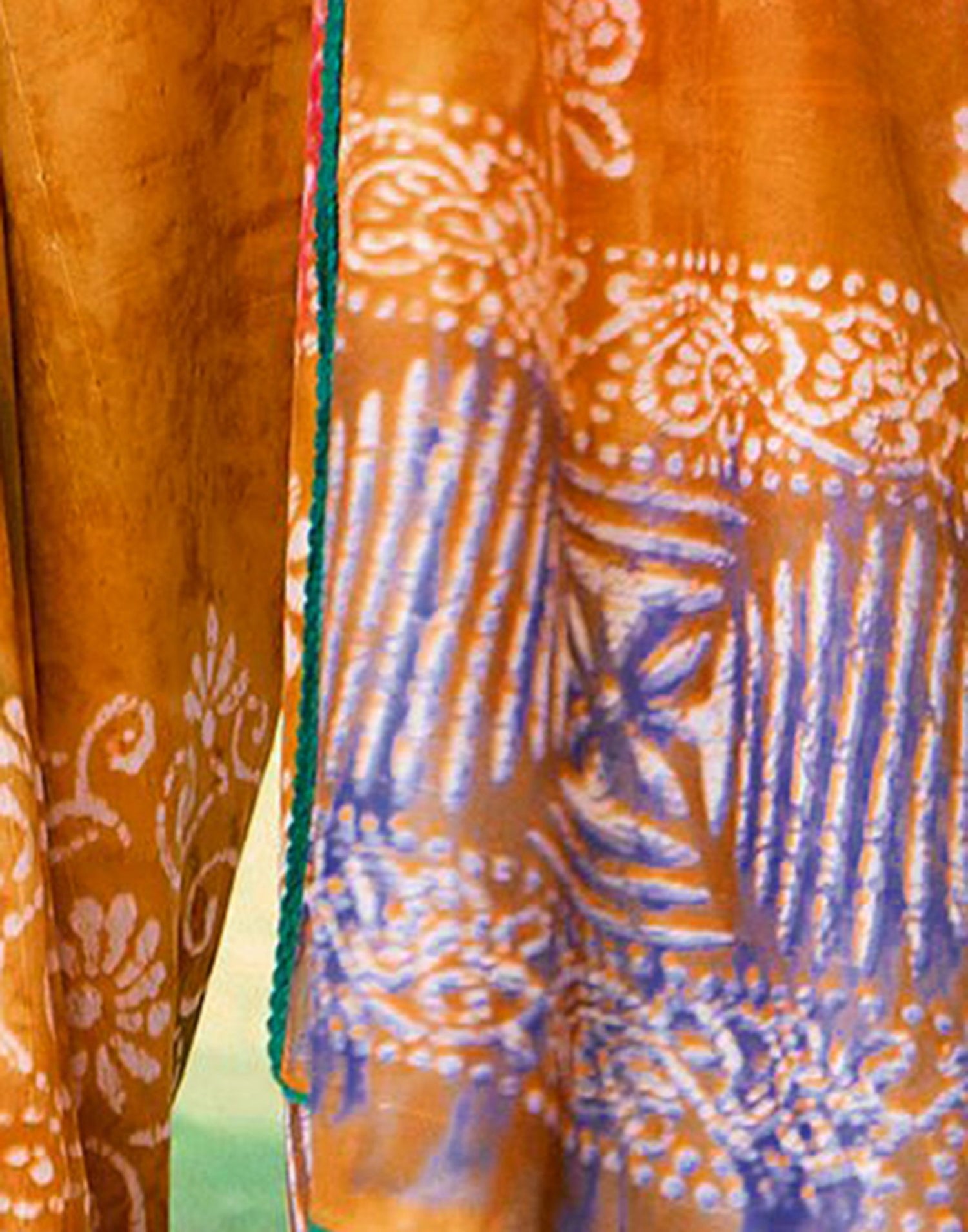 Turmeric Yellow Cotton Printed Saree