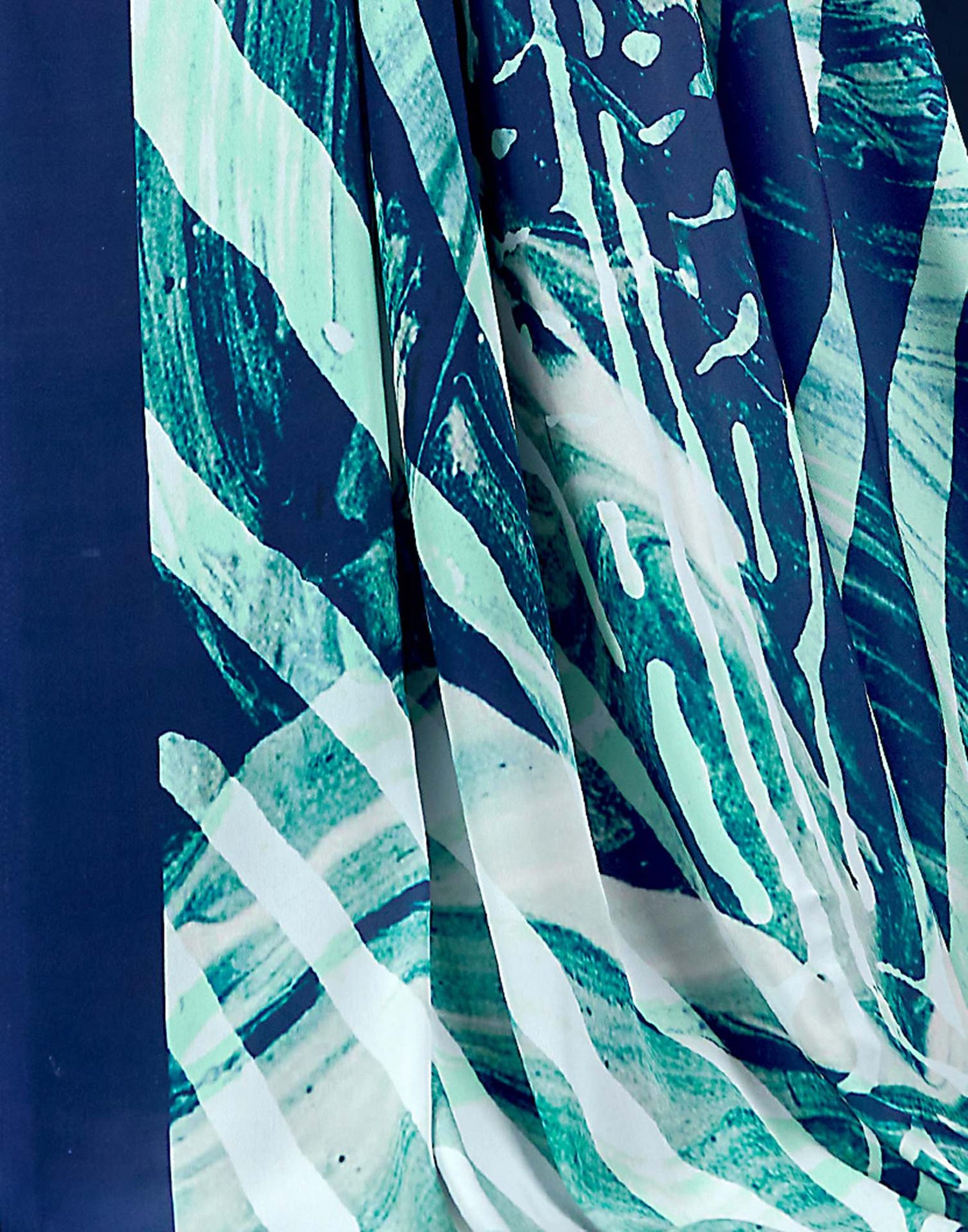 Blue Polyester  Printed Printed Saree