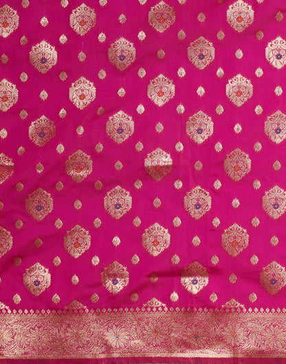 Magenta Silk Weaving Banarasi Saree