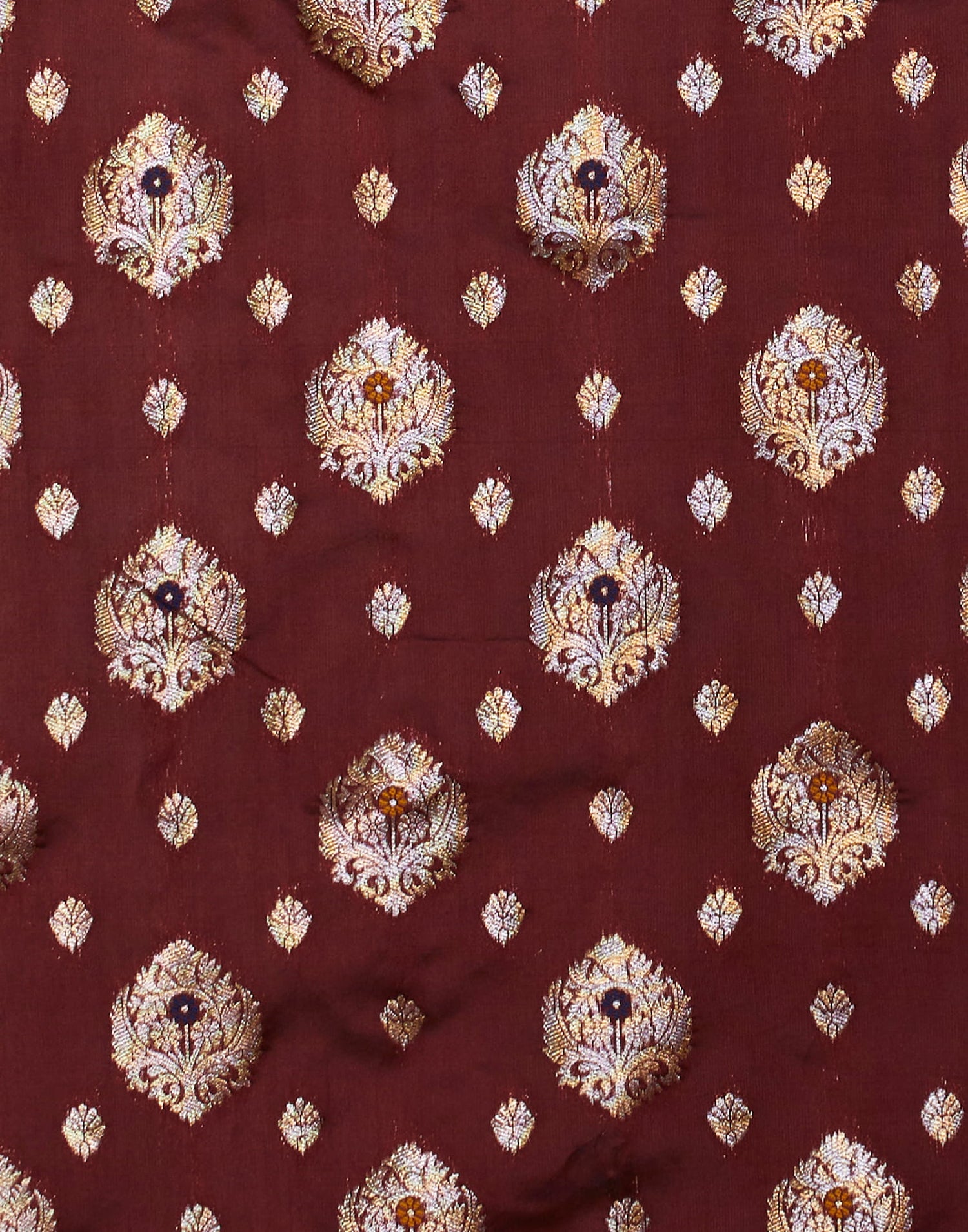 Maroon Silk Weaving Banarasi Saree