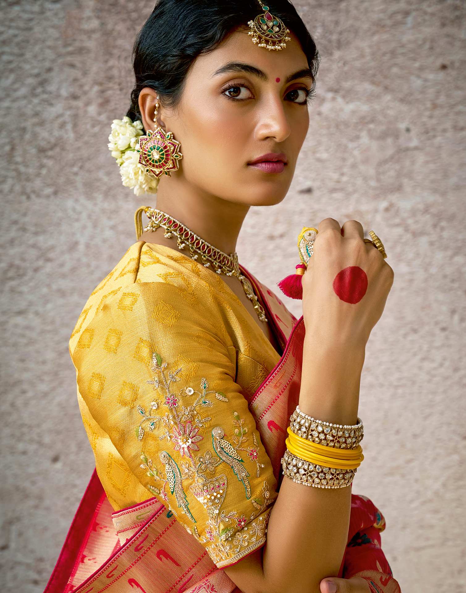 Red Silk Woven Paithani Saree