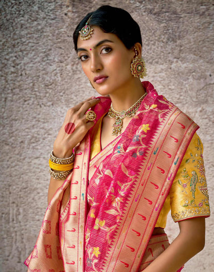 Red Silk Woven Paithani Saree