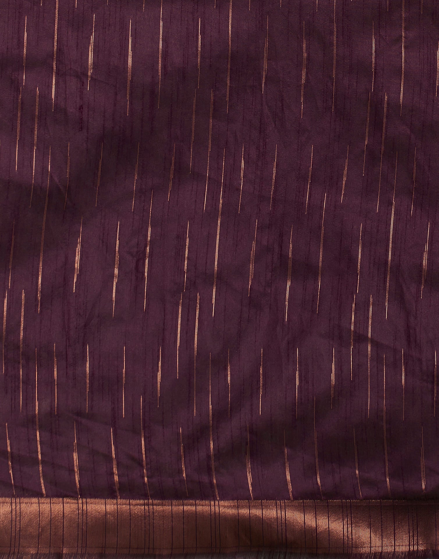 Wine Silk Blend Woven Kanjivaram Saree