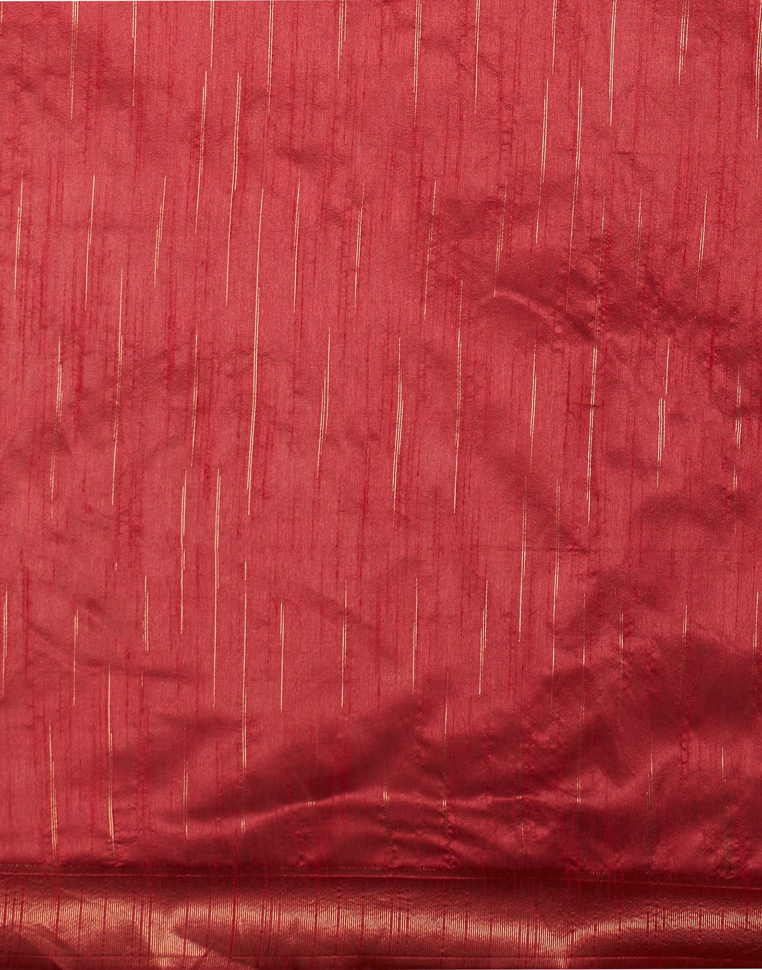 Red Silk Blend Woven Kanjivaram Saree