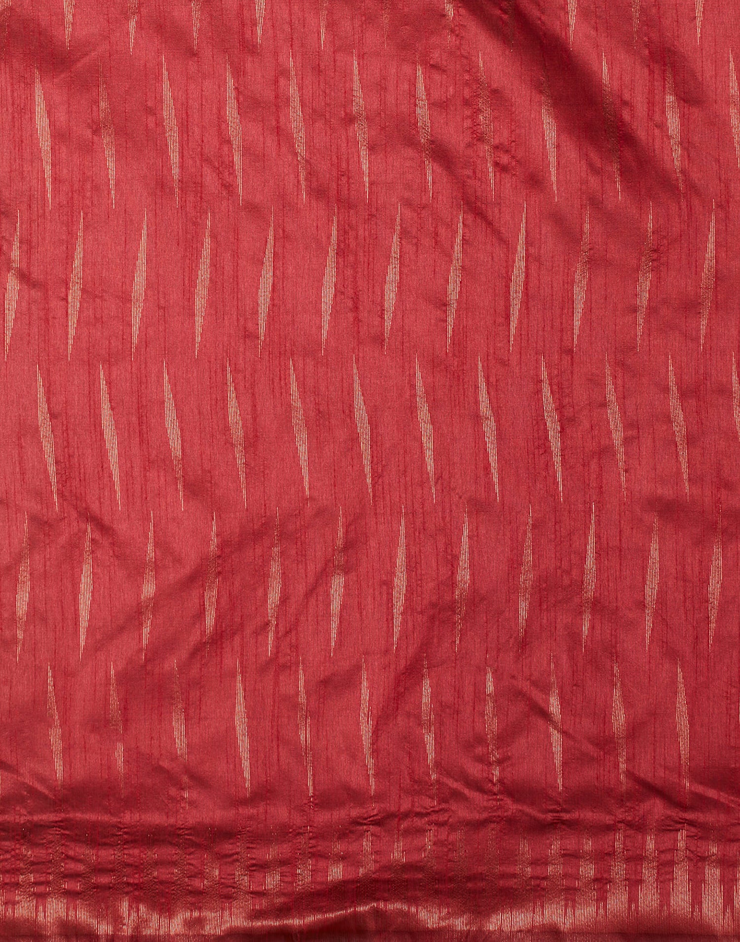 Red Silk Blend Woven Kanjivaram Saree