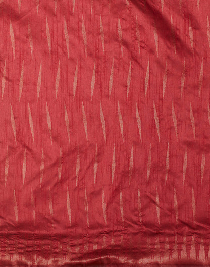 Red Silk Blend Woven Kanjivaram Saree